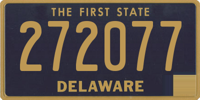 DE license plate 272077