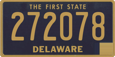 DE license plate 272078
