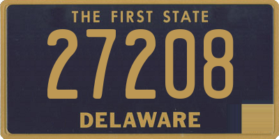 DE license plate 27208