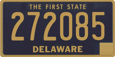 DE license plate 272085