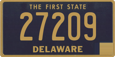 DE license plate 27209