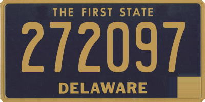 DE license plate 272097
