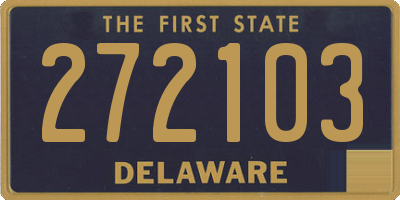 DE license plate 272103