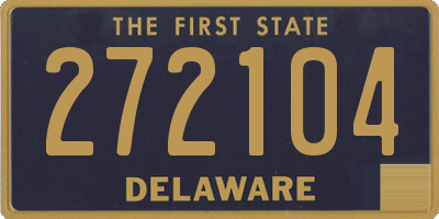DE license plate 272104