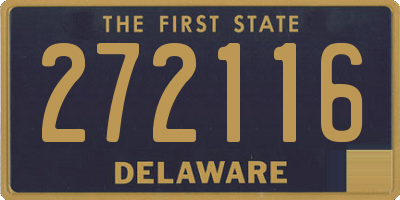 DE license plate 272116