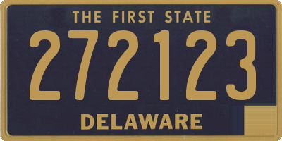 DE license plate 272123