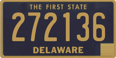 DE license plate 272136