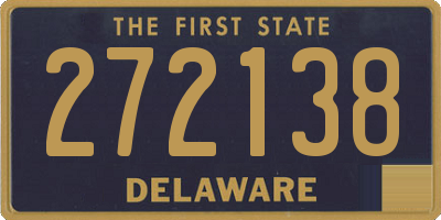 DE license plate 272138