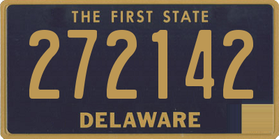 DE license plate 272142