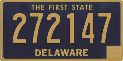 DE license plate 272147