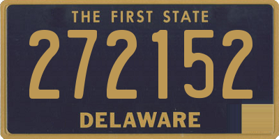 DE license plate 272152