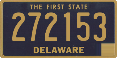 DE license plate 272153