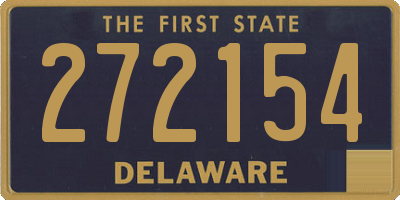 DE license plate 272154