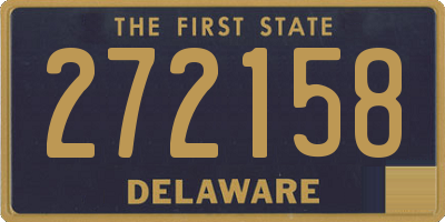 DE license plate 272158