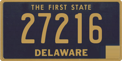 DE license plate 27216