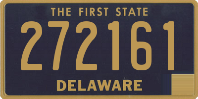 DE license plate 272161