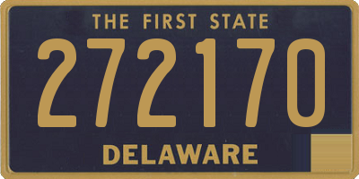 DE license plate 272170