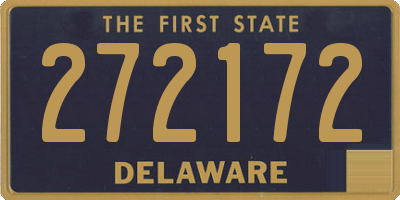 DE license plate 272172