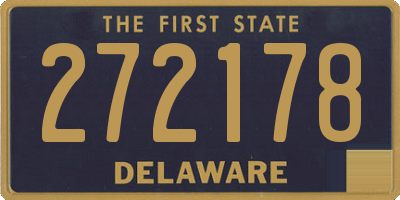 DE license plate 272178