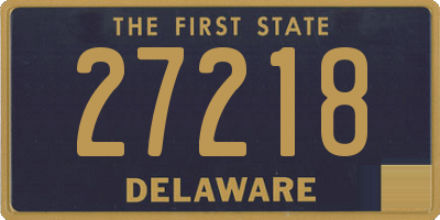 DE license plate 27218