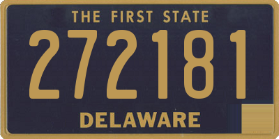 DE license plate 272181