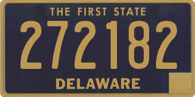DE license plate 272182