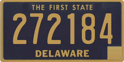DE license plate 272184