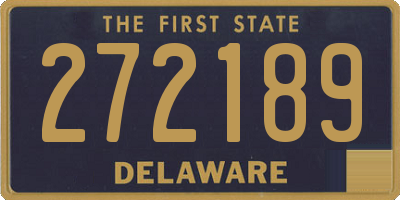 DE license plate 272189