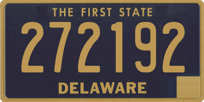 DE license plate 272192