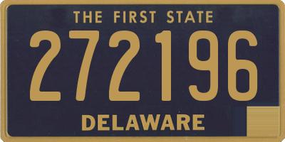 DE license plate 272196