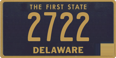 DE license plate 2722