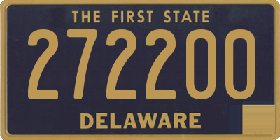 DE license plate 272200