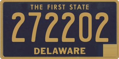 DE license plate 272202