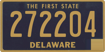 DE license plate 272204