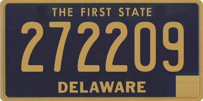 DE license plate 272209