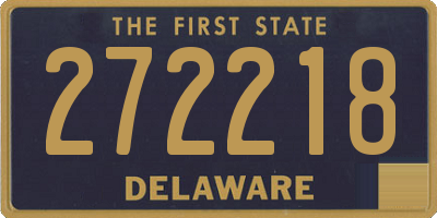 DE license plate 272218