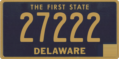 DE license plate 27222