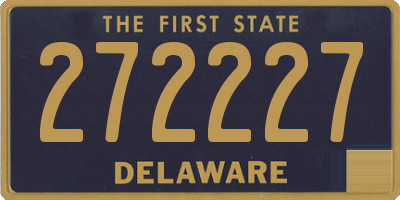 DE license plate 272227