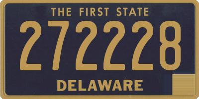 DE license plate 272228