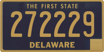 DE license plate 272229