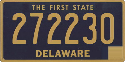 DE license plate 272230