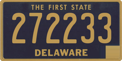 DE license plate 272233