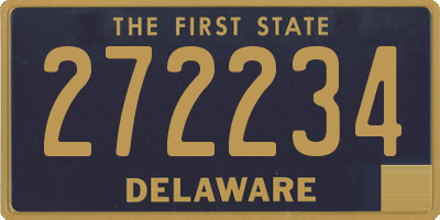 DE license plate 272234