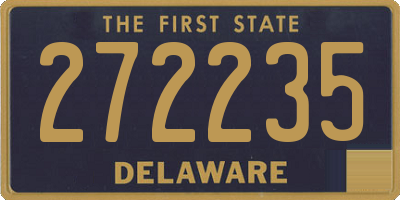 DE license plate 272235