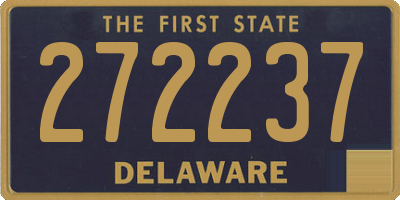 DE license plate 272237