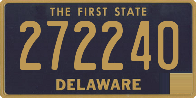 DE license plate 272240
