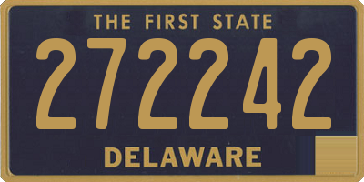 DE license plate 272242