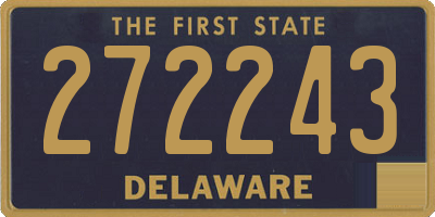 DE license plate 272243