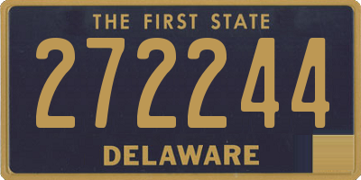 DE license plate 272244