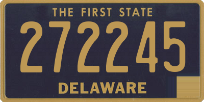 DE license plate 272245